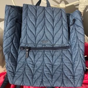 Kate spade denim backpack